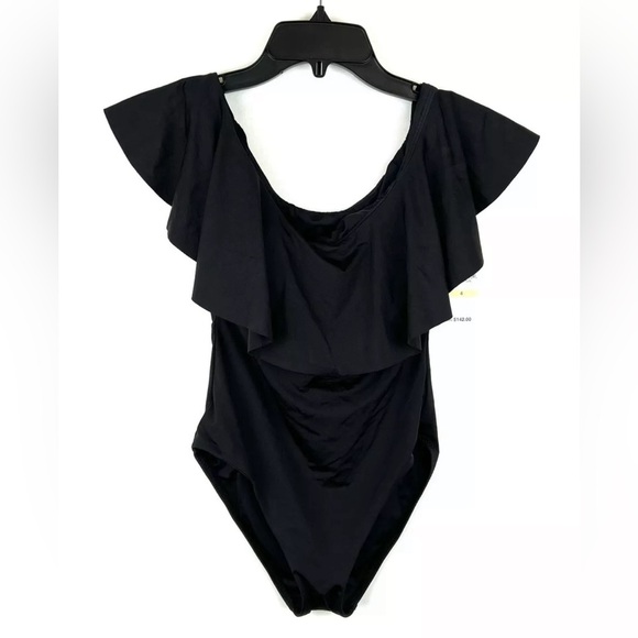 Trina Turk Other - Trina Turk Women’s Black Off The Shoulder One Piece Swimsuit Size 4